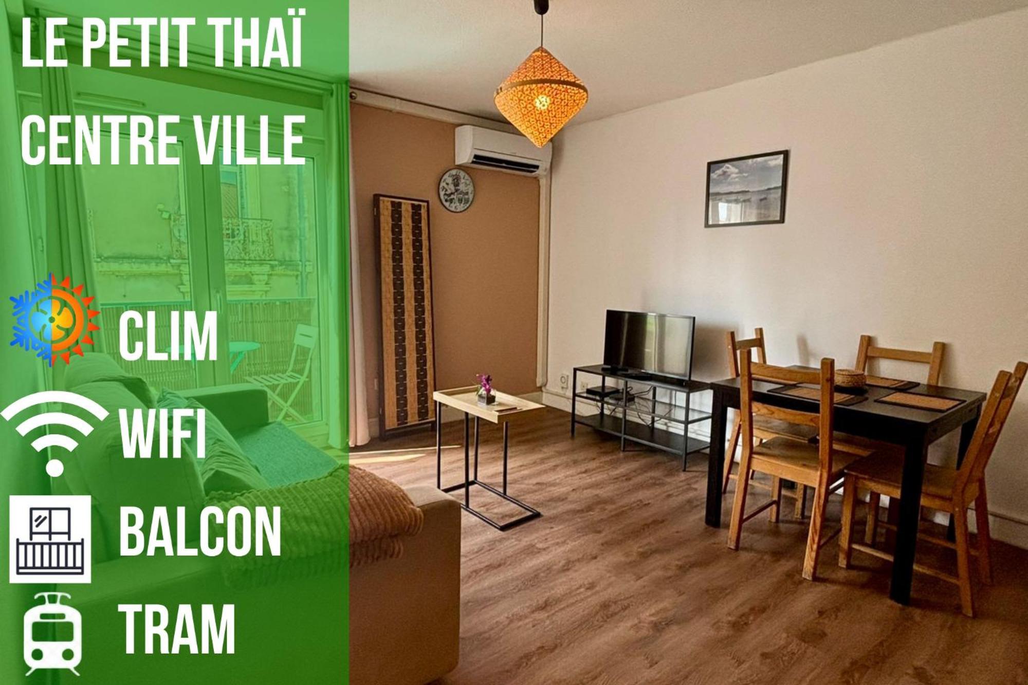 Le Petit Thai Appart 2 Pieces Zen Centre Ville Montpellier Buitenkant foto